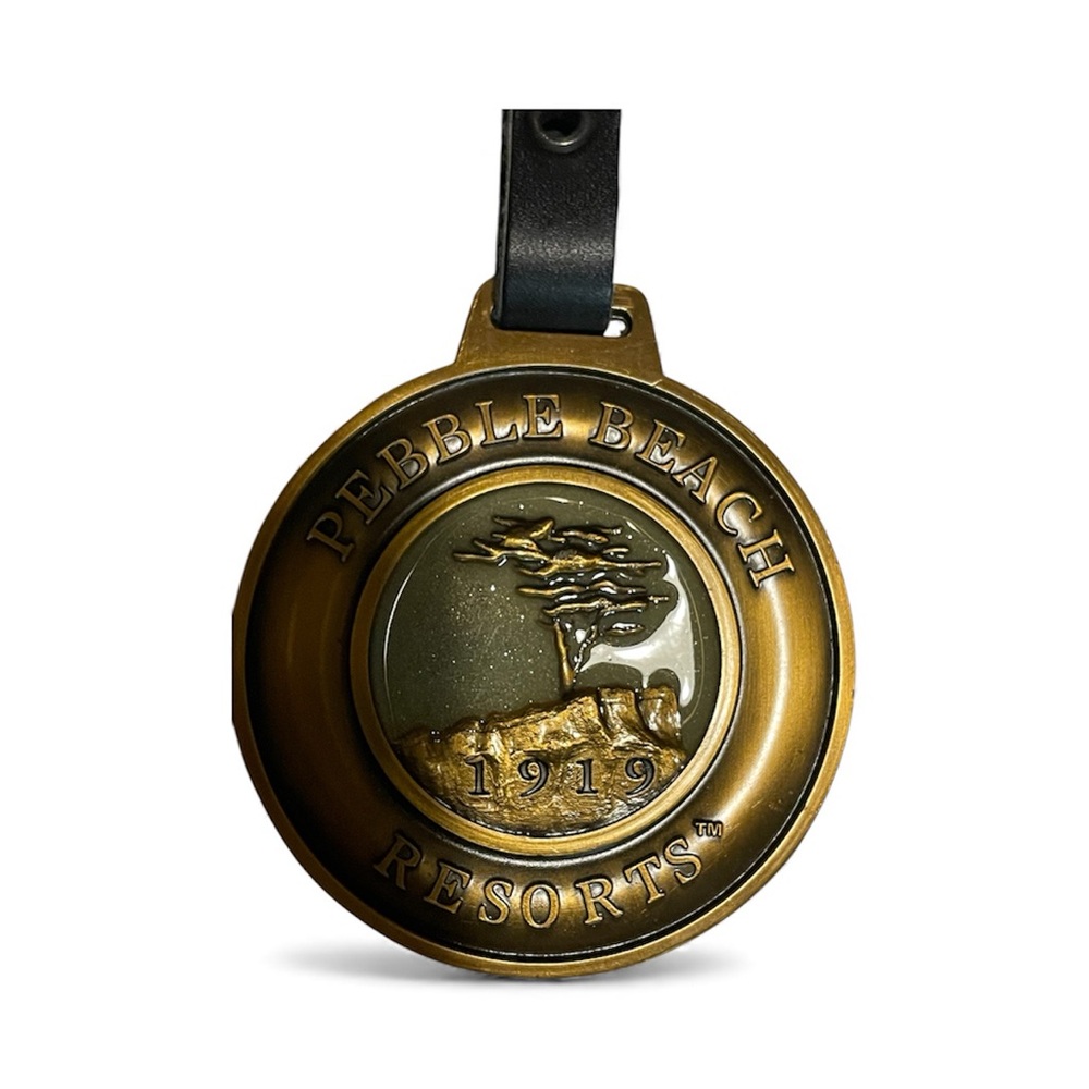 Pebble Beach Bronze and Black Bag Tag - Golf -Elite - Titleist - CALLAWAY- Golf